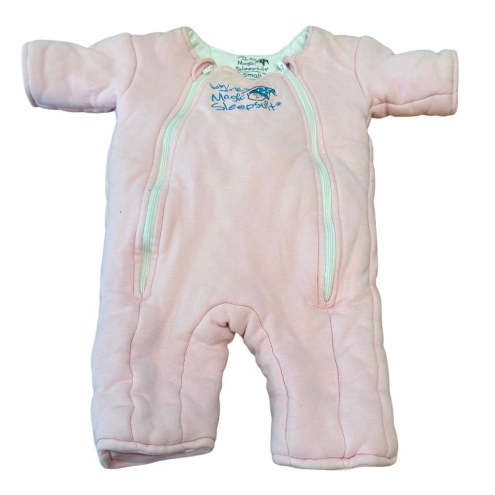 Merlins Magic Sleepsuit Sz Small 3-6 Months Pink Baby Sleep Training 12-18 lbs
